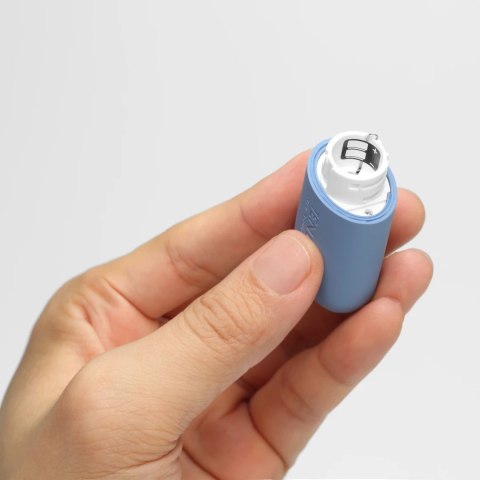 Tenga SVR One Blue - silikonowy pierścień wibrujący, wodoodporny, USB