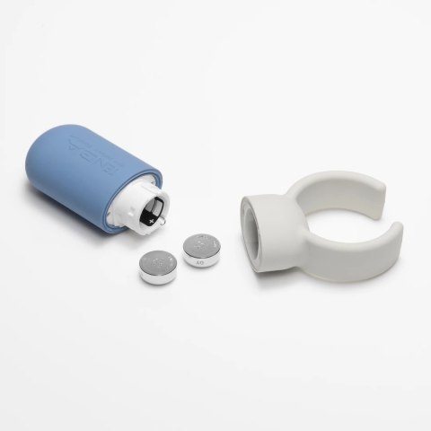 Tenga SVR One Blue - silikonowy pierścień wibrujący, wodoodporny, USB