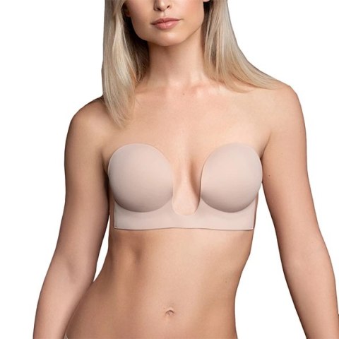 Bye Bra Seamless U-Style Bra E Nude biustonosz samoprzylepny bezszwowy