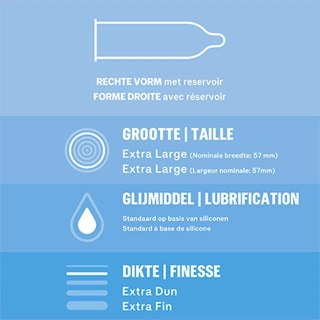 Durex Nude XL 10 szt. - ultracienkie prezerwatywy, rozmiar XL