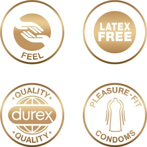 Durex Nude No Latex 20 szt - prezerwatywy bezlateksowe, cienkie