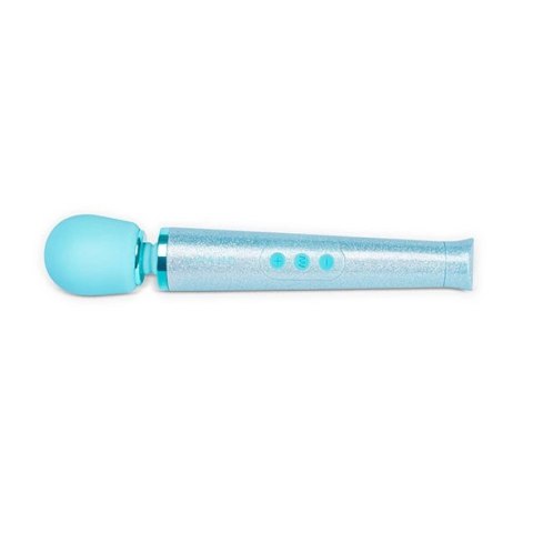 Le Wand Petite All That Glimmers Massager Blue - masażer kompaktowy, niebieski