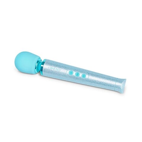 Le Wand Petite All That Glimmers Massager Blue - masażer kompaktowy, niebieski