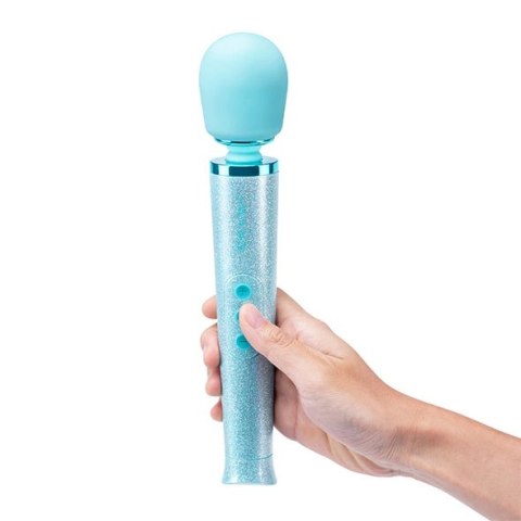 Le Wand Petite All That Glimmers Massager Blue - masażer kompaktowy, niebieski