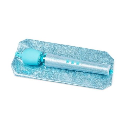 Le Wand Petite All That Glimmers Massager Blue - masażer kompaktowy, niebieski