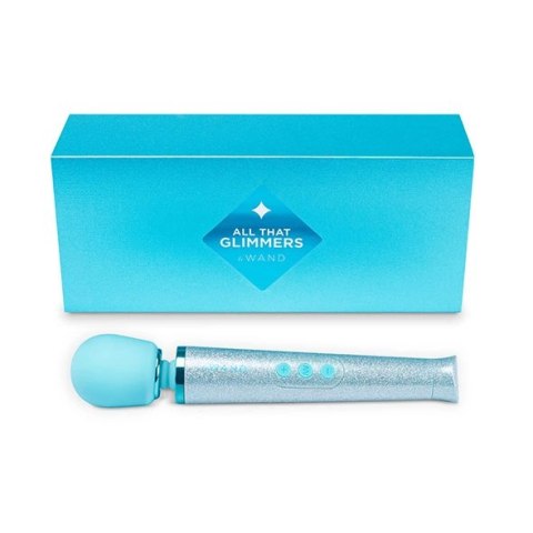 Le Wand Petite All That Glimmers Massager Blue - masażer kompaktowy, niebieski