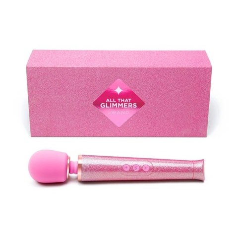 Le Wand Petite All That Glimmers Massager Pink - kompaktowy masażer, 10 trybow