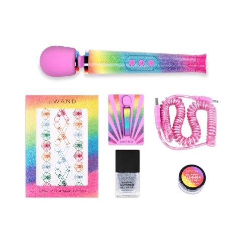 Le Wand Petite All That Glimmers Rainbow Ombre - masażer wielofunkcyjny