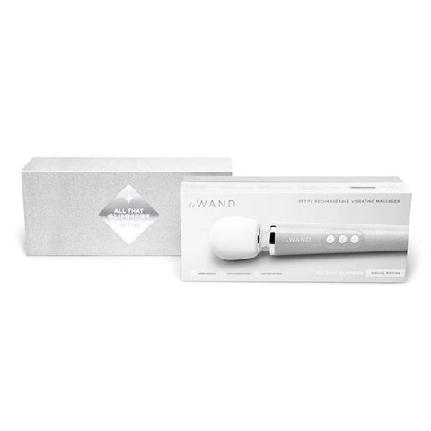 Le Wand Petite All That Glimmers White - kompaktowy masażer wielofunkcyjny