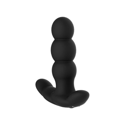Nalone Pearl Black - Anatomiczny masażer prostaty z obrotowym systemem i pilotem 12,5 cm