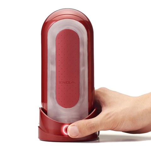 Tenga Flip Zero Red & Flip Warmer - zestaw z podgrzewaczem, ergonomiczny
