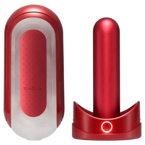 Tenga Flip Zero Red & Flip Warmer - zestaw z podgrzewaczem, ergonomiczny