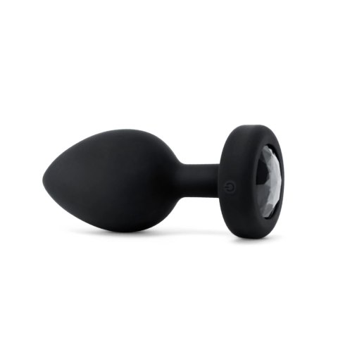 B-Vibe Jewel Plug XXL Black - zdalny system wibracyjny, silikon, USB