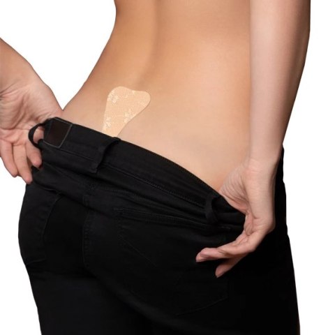 Bye Bra Adhesive Thong Lace Finish Nude - Bezszwowe, Samoprzylepne, One Size