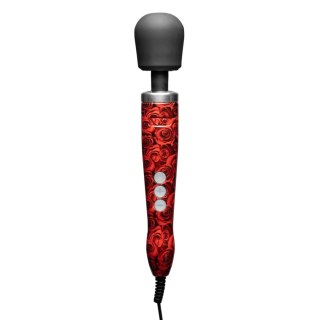 Doxy Die Cast Wand Massager Rose - metaliczny masażer z silikonową głowką