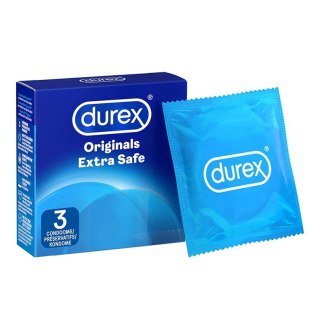 Durex Originals Extra Safe prezerwatywy 3 sztuki szerokość 56 mm