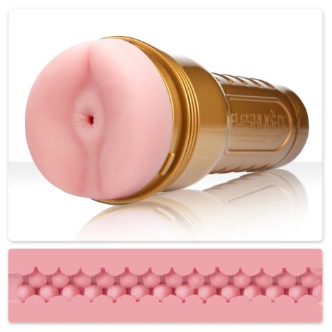 Fleshlight STU Butt Gold - system treningowy SuperSkin 25,5 cm rożowy