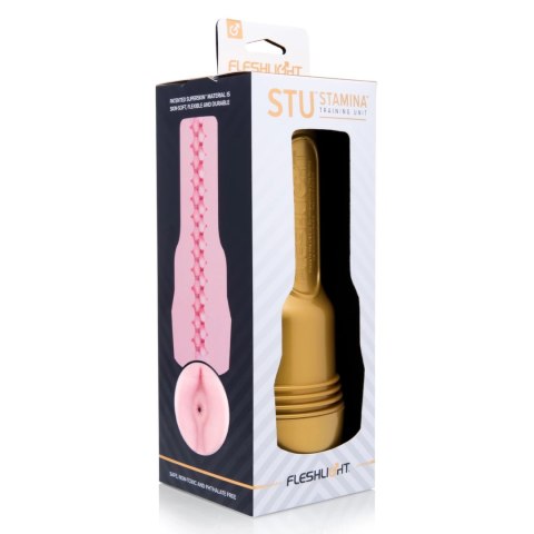 Fleshlight STU Butt Gold - system treningowy SuperSkin 25,5 cm rożowy