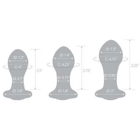 Glas Bling Bling Szklany Zestaw do Treningu - 3 Rozmiary