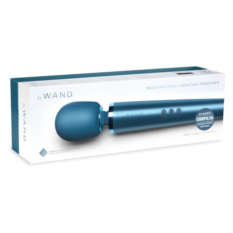 Le Wand Massager Pacific Blue - bezprzewodowy masażer, 20 programow, 10 prędkości