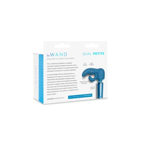 Le Wand Petite Dual Weighted - nakładka silikonowa z podwojną końcowką
