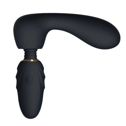 Nomi Tang Pocket Wand Black - kompaktowy masażer silikonowy IPX6