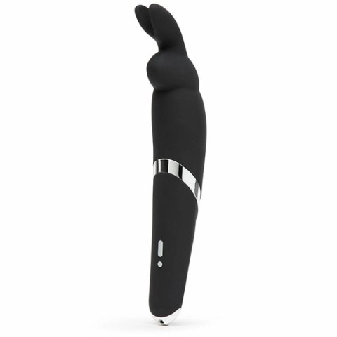 Happy Rabbit Wand Black - silikonowe urządzenie masujące, 26,7 cm