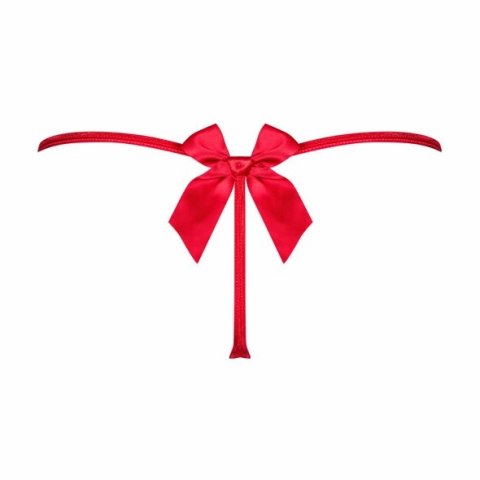 Obsessive Giftella Stringi Czerwone S/M Elastyczny Materiał Multistretch