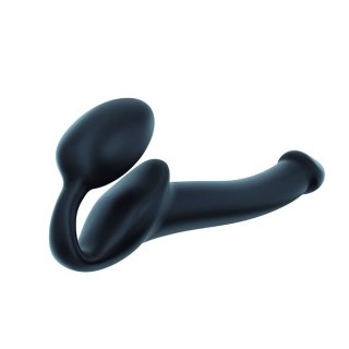 Strap-On-Me Bendable Black M - Model anatomiczny bez paska, silikonowy