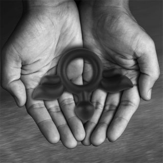 VelvOr Rooster Jeliel silikonowy pierścień anatomiczny 5,2 cm czarny