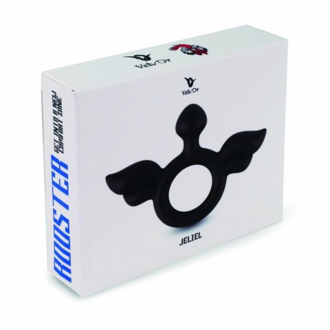 VelvOr Rooster Jeliel silikonowy pierścień anatomiczny 5,2 cm czarny