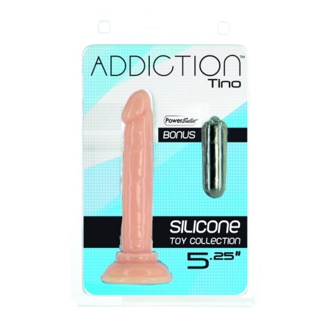 Addiction Tino Model 13 cm silikonowy z przyssawką i miniwibratorem