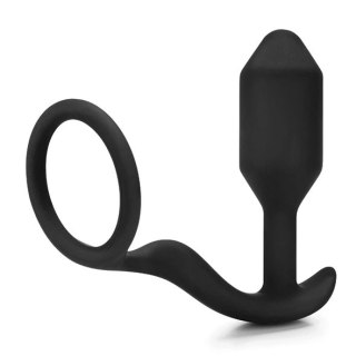 B-Vibe Snug & Tug silikonowy model intymny z pierścieniem 128g