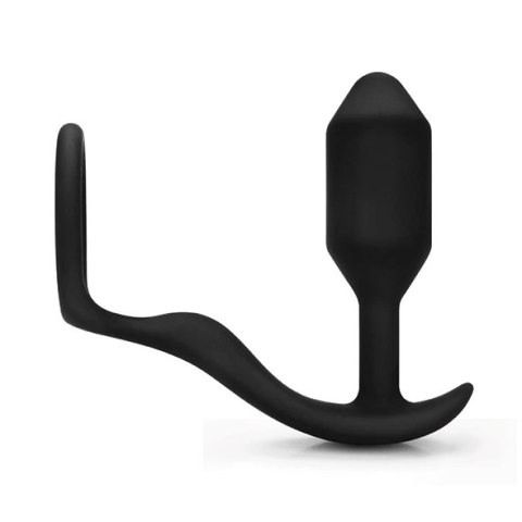 B-Vibe Snug & Tug silikonowy model intymny z pierścieniem 128g