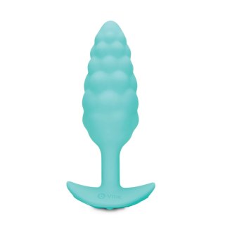 B-Vibe Texture Plug Bump Mint - wibrująca anatomiczna wtyczka silikonowa