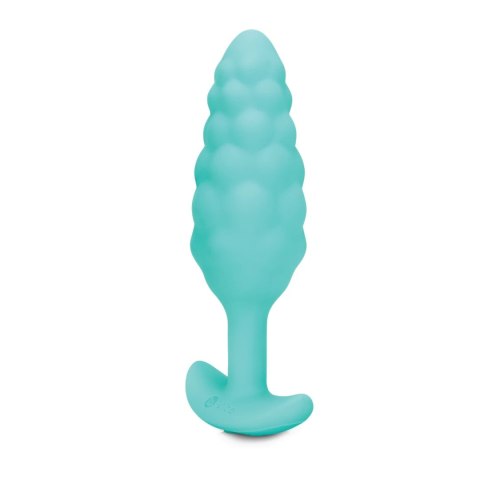 B-Vibe Texture Plug Bump Mint - wibrująca anatomiczna wtyczka silikonowa