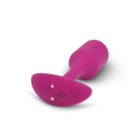 B-Vibe Vibrating Snug Plug 2 Rose - silikonowy korek wibrujący 112g