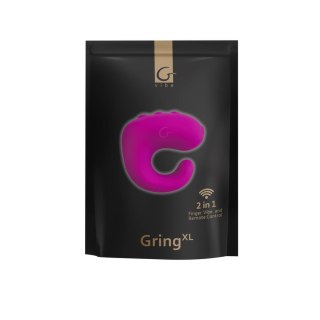 Gvibe Gring XL Sweet Raspberry - Pierścień stymulujący, 6 trybow, silikon