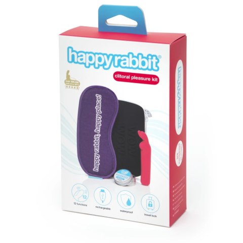 Happy Rabbit Zestaw Clitoral Kit - 4-elementowy, ładowalny, etui