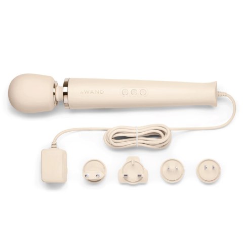 Le Wand Plug-In Massager Cream - Masażer przewodowy 10 trybow