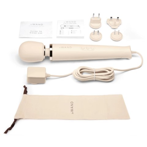 Le Wand Plug-In Massager Cream - Masażer przewodowy 10 trybow