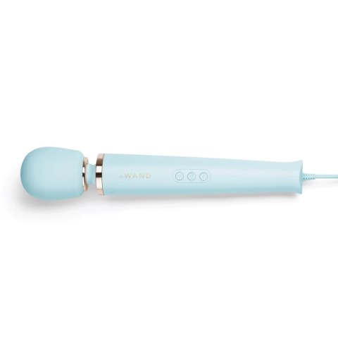 Le Wand Plug-In Massager Sky Blue - Masażer zasilany sieciowo, 245 cm kabel