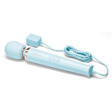 Le Wand Plug-In Massager Sky Blue - Masażer zasilany sieciowo, 245 cm kabel