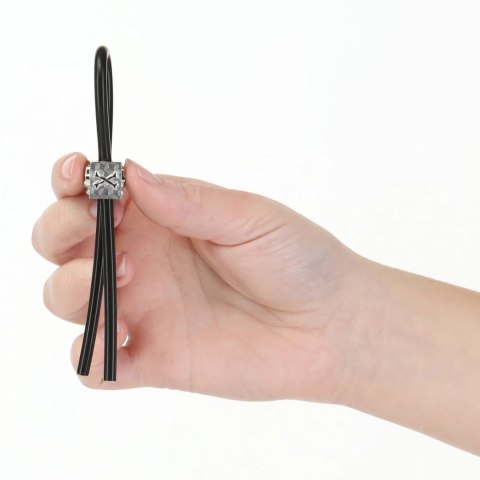 Lux Active Tether pierścień regulowany silikonowy wodoodporny czarny