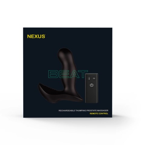 Nexus Beat Black - masażer z funkcją pulsacyjną i pilotem bezprzewodowym