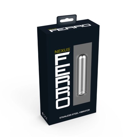 Nexus Ferro - wibrator ze stali nierdzewnej, 6 trybow, USB, wodoodporny