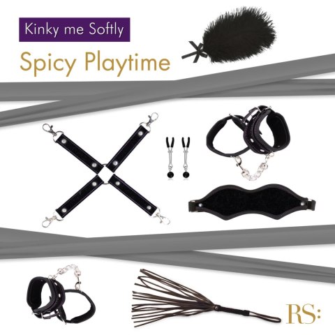 Rianne S Soiree Kinky Me Softly Black - Zestaw akcesoriow 7w1 w eleganckiej torbie