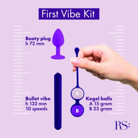 Rocks-Off RS Essentials First Vibe Kit - Zestaw startowy z kosmetyczką