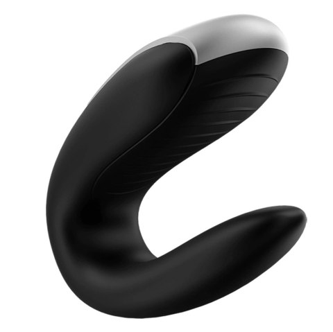 Satisfyer Double Fun Black - urządzenie dla par, pilot, aplikacja, IPX7
