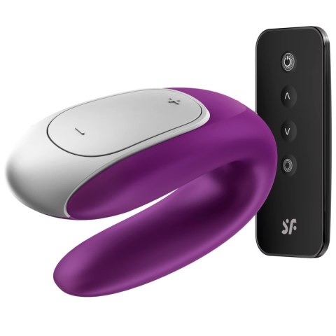 Satisfyer Double Fun Violet - Model dla Par, Sterowanie Aplikacją, Wodoodporny